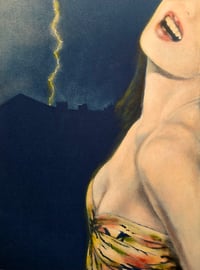 'Lightning Bolt' cyanotype 