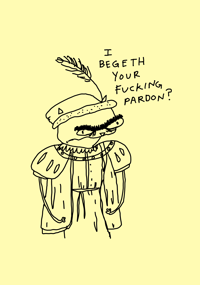 i begeth 5x7 numbered and signed PRINT 