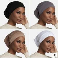 Image 1 of Cotton Modal Hijab Under cap 
