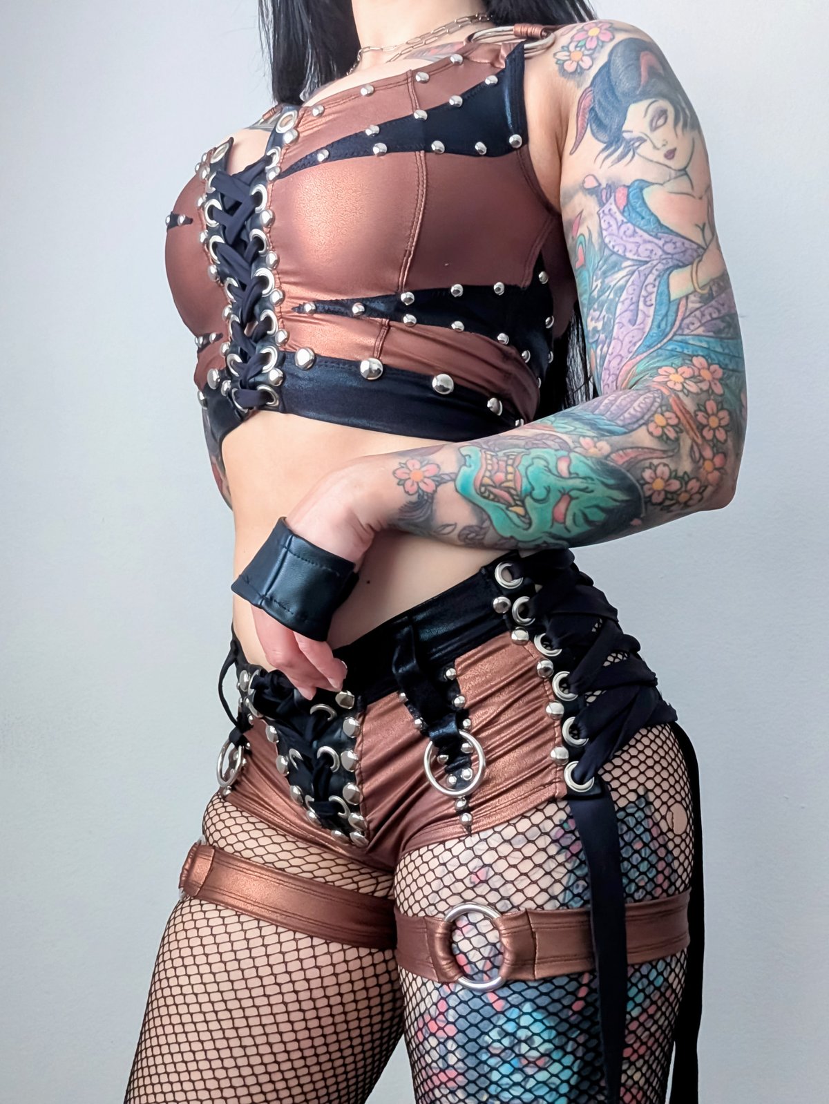 Bronze Goddess Micro Mini Booty Shorts