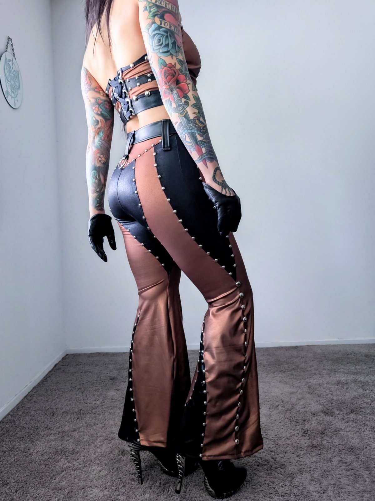 Bronze Goddess Chaps Bell-Bottoms