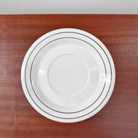 Image 3 of Arabia Finland Krokus Black and White Tea Cup with Saucer