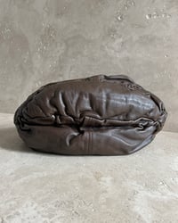 Image 7 of BROWN LEATHER RUCHED BAG