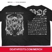 Maryland Deathfest XXI (2026) Black T-shirt Design #3 (pre-order)