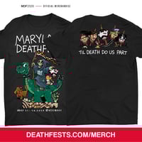 Image 1 of Maryland Deathfest XXI (2026) Black T-shirt Design #4 (pre-order)