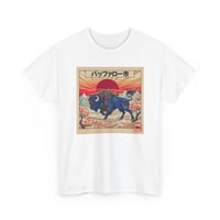Image 3 of Buffalo Bills Japanese Art Tee, Unisex Football Shirt, Sports Fan Gift, Graphic Tee, Game Day Appare