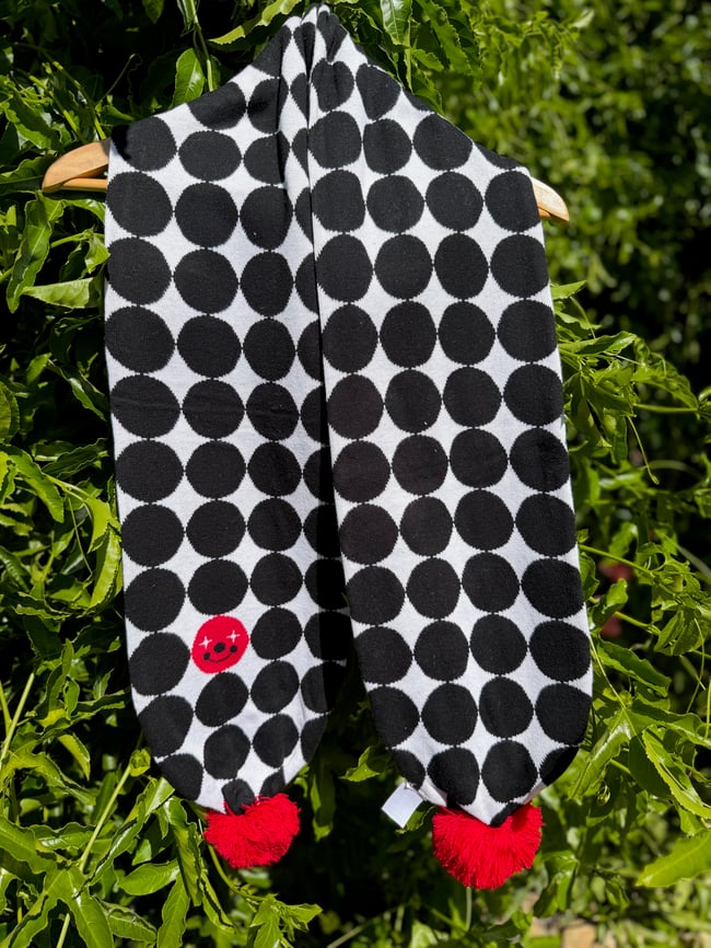 Clown Pompom Scarf (Mime Variant)