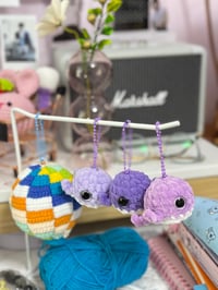 Image 1 of Crochet Baby Whale Charm