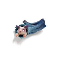 Image 2 of Sugoi Chikkoi Neko (teal) "Hide and Seek"