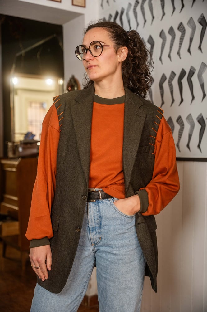 Image of Gilet Vale Green and Orange