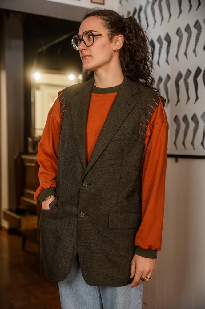 Image of Gilet Vale Green and Orange