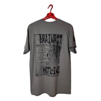 Image 2 of Brainrot Hotline T-shirt Gray