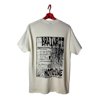 Image 2 of Brainrot Hotline T-shirt Off-White
