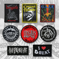 Image 1 of Patches: Languid, Contrast Attitude, G.A.Z.E, D&R, Zyanose, PND, I love D-beat