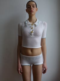 Image 2 of White mohair lace set