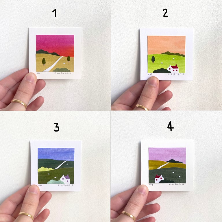 Mini-mimi paysages - Collages originaux Image 2