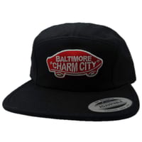 Baltimore "Charm City" Camper Hat Black