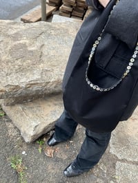 Image 4 of Copy of Moonlight Hobo Bag —black satin