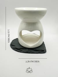 Image 1 of Scentfully Yours Heart Burner & Slate Coaster
