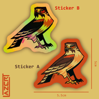 Image 2 of Red-Shouldered Hawk - Stickers