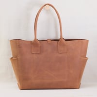 Image 3 of Lug Around Tote in vintage light brown