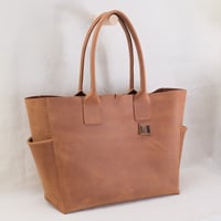 Image 2 of Lug Around Tote in vintage light brown