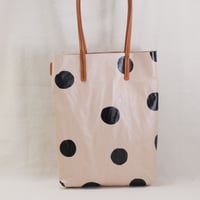 Image 1 of Dots Soft Tote black and tan