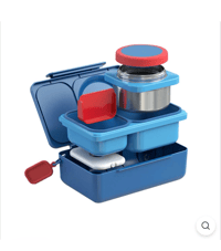 Image 3 of OmieBox Up Hot and Cold Lunch Box Cosmic Blue Bigger thermos than Omiebox V2