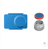 Image 4 of OmieBox Up Hot and Cold Lunch Box Cosmic Blue Bigger thermos than Omiebox V2