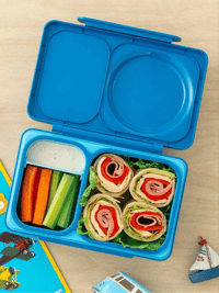 Image 6 of OmieBox Up Hot and Cold Lunch Box Cosmic Blue Bigger thermos than Omiebox V2