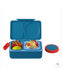 Image 2 of OmieBox Up Hot and Cold Lunch Box Cosmic Blue Bigger thermos than Omiebox V2