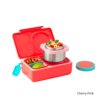 Image 1 of Copy of OmieBox Up Hot and Cold Lunch Box Chery pink Bigger thermos than Omiebox V2