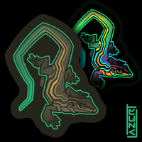Image 1 of Racerunner Lizard - Stickers