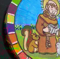 Image 3 of St Francis of Assisi Mixed Media Painting