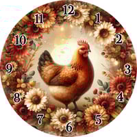 Image 8 of 🕒🎨 3D Printed 9-Inch Designer Wall Clocks – 3D UV Printed Collection #2