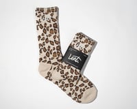 Image 1 of IN Leopard Print Crew Sock - 1 Pack