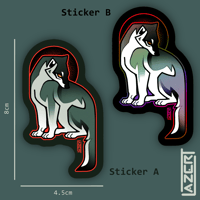 Image 2 of Halo Wolf - Stickers