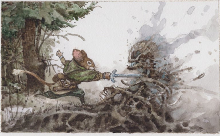 Timber Mouse with Particle Sword