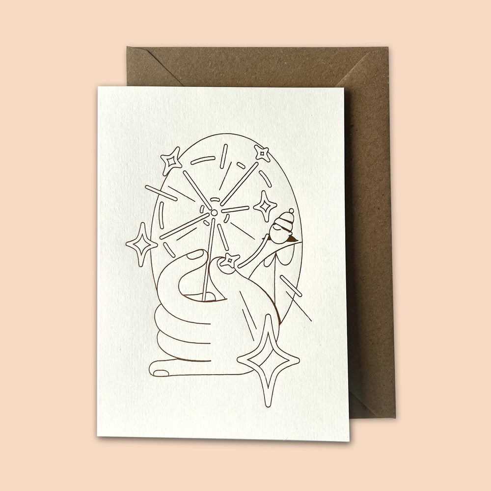 Image of Sparkle – Letterpress card