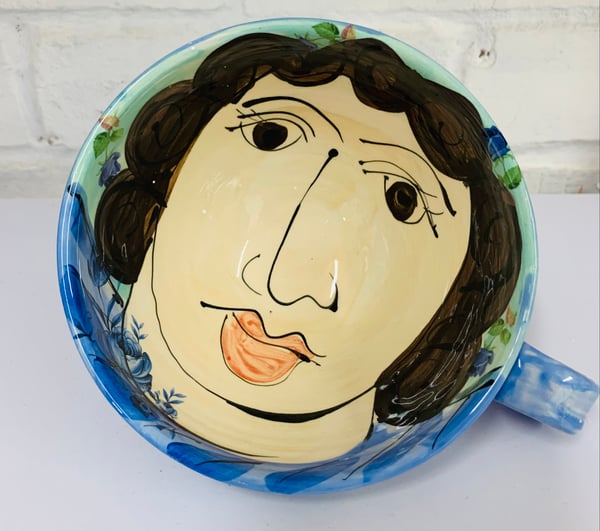 Image of Large blue cup