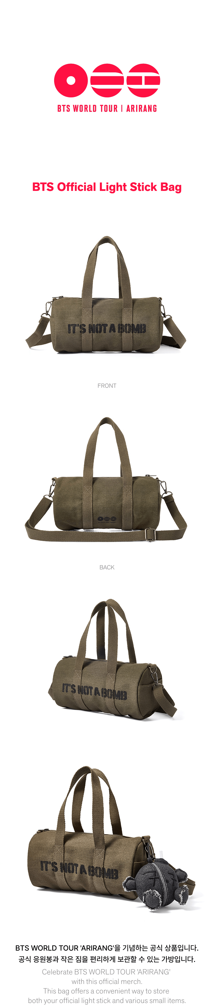Image of [PRE-ORDER] BTS ‘Arirang’ Tour Merch Official Light Stick Bag