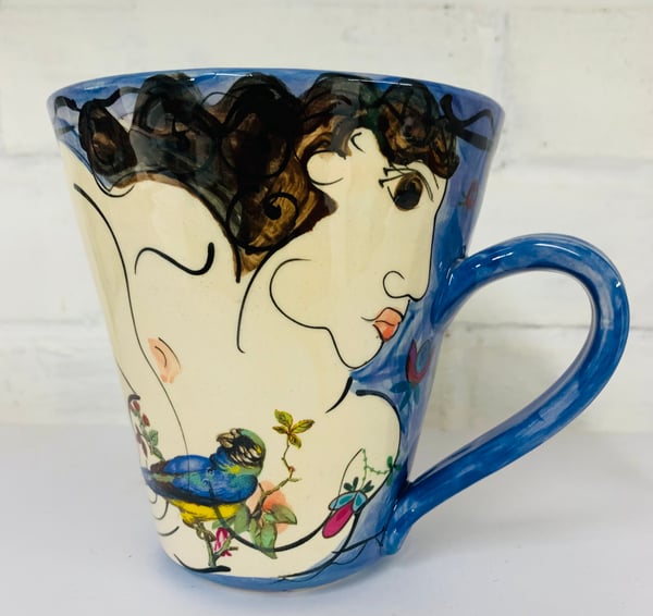Image of Tall dark blue Mug