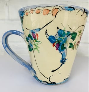 Image of Tall light blue mug