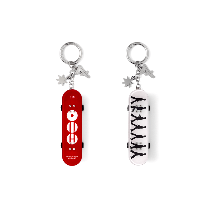Image of [PRE-ORDER] BTS ‘Arirang’ Tour Merch Mini Skateboard Keyring