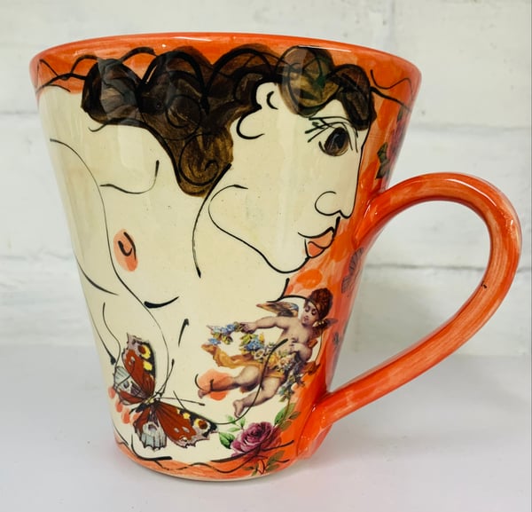 Image of Tall Light red mug