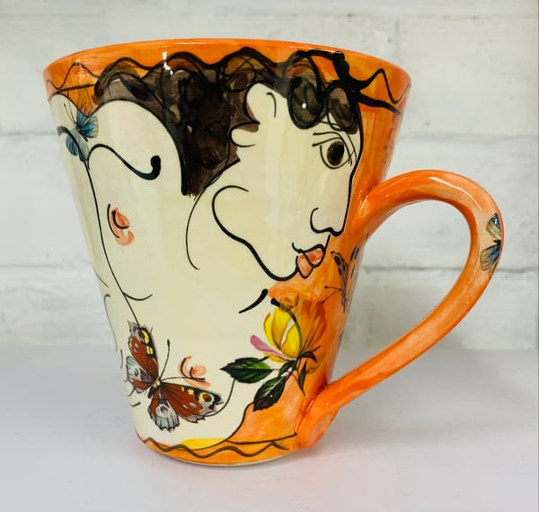 Image of Tall orange mug