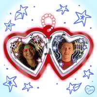 Image 4 of PREORDER: heart locket acrylic keychains series 5