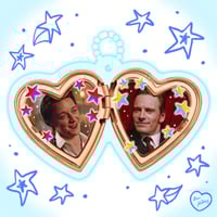 Image 5 of PREORDER: heart locket acrylic keychains series 5