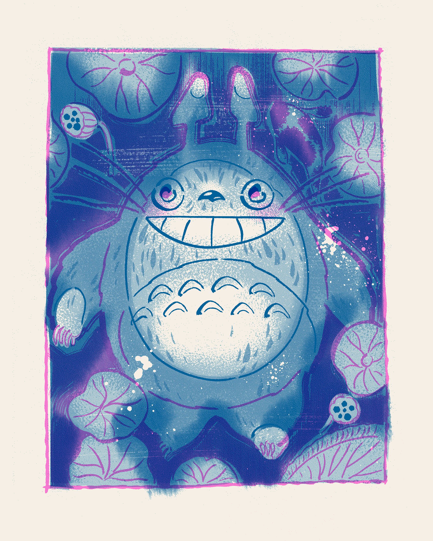Pond Times Riso Print