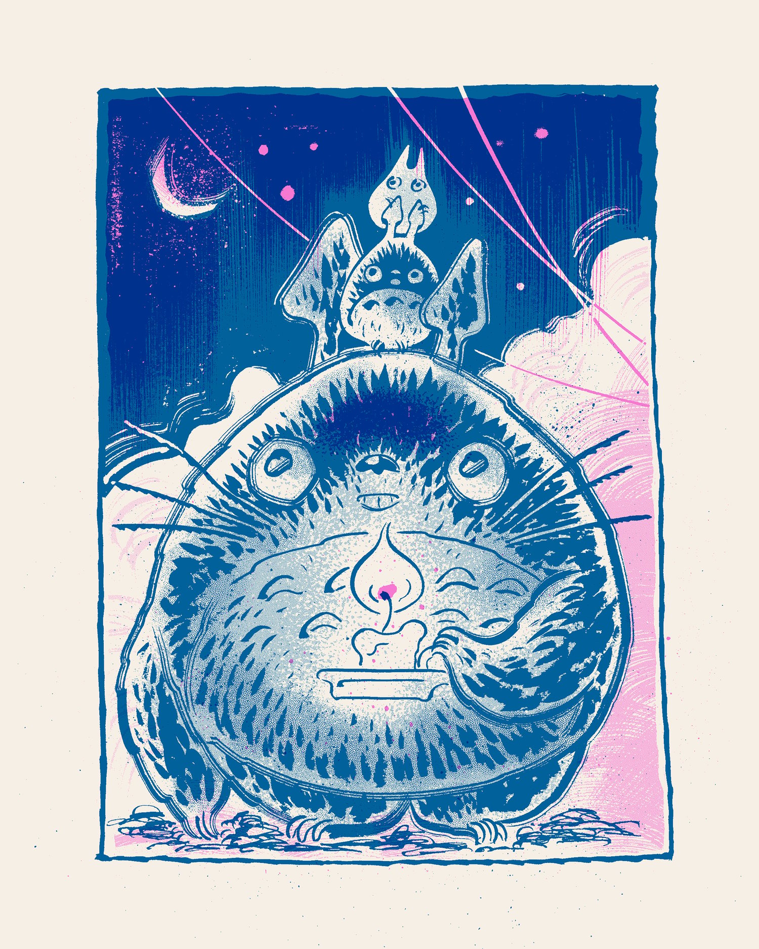 Candle Times Riso Print